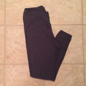 Lularoe Dark Charcoal T&C Leggings